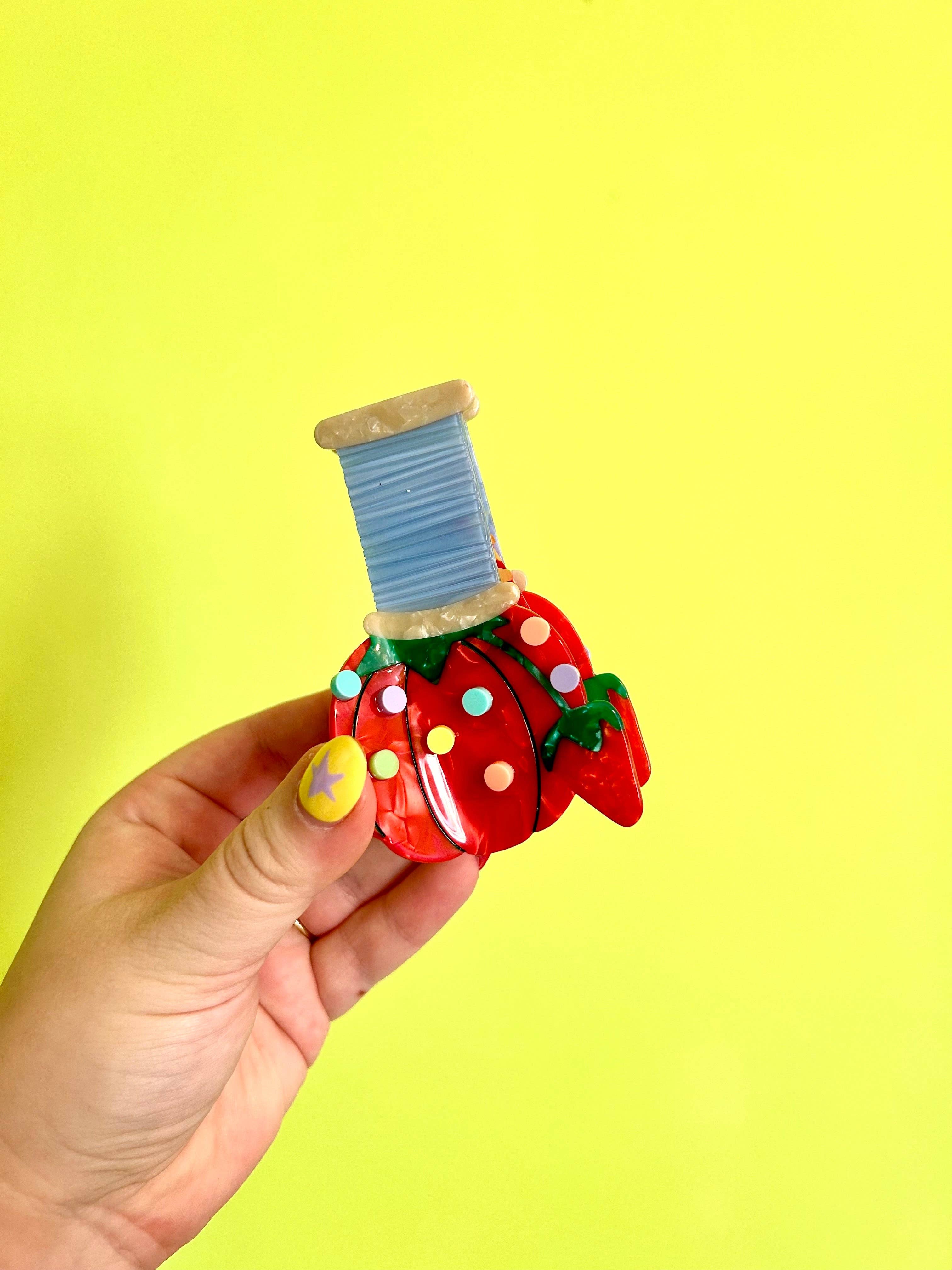 Pin Cushion Hair Claw by The Peach Fuzz